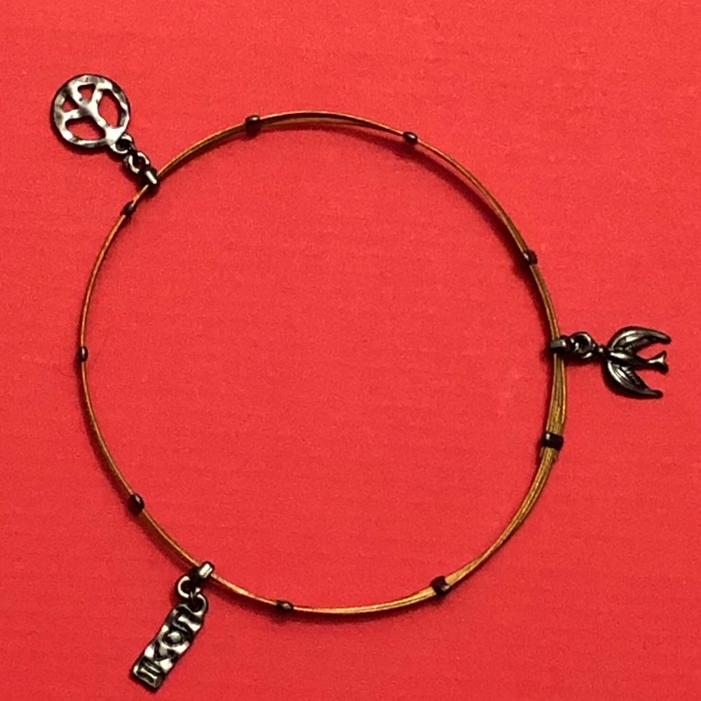 Peace, Love, & Happiness Bracelet